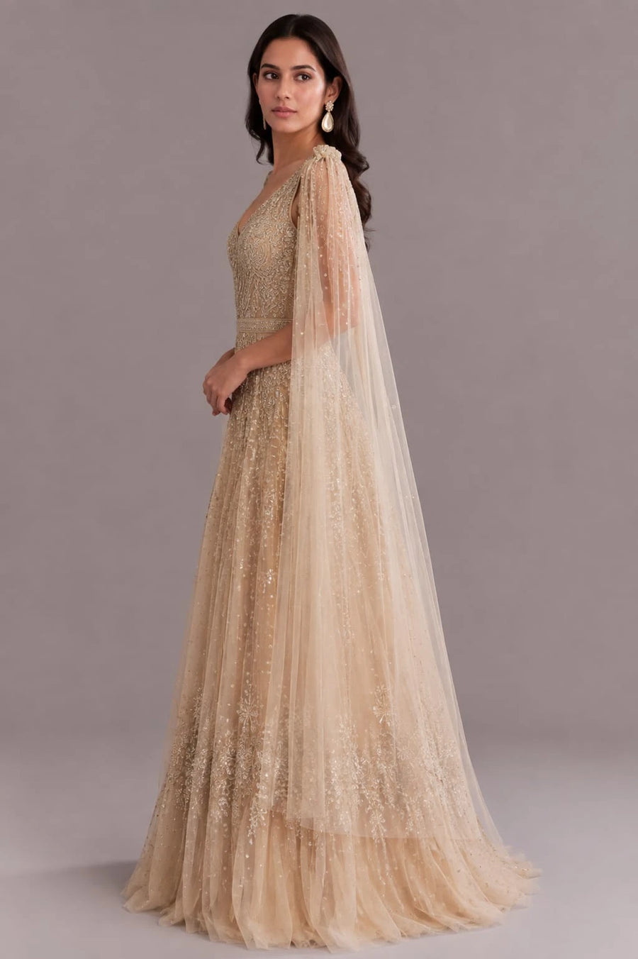 luxury designer gown