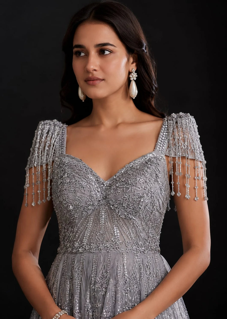 champagne gold gown
