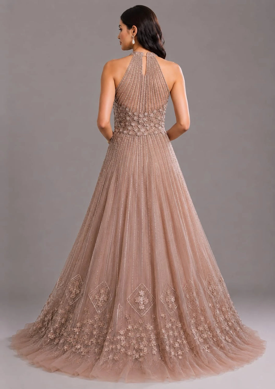 chocolate brown gown