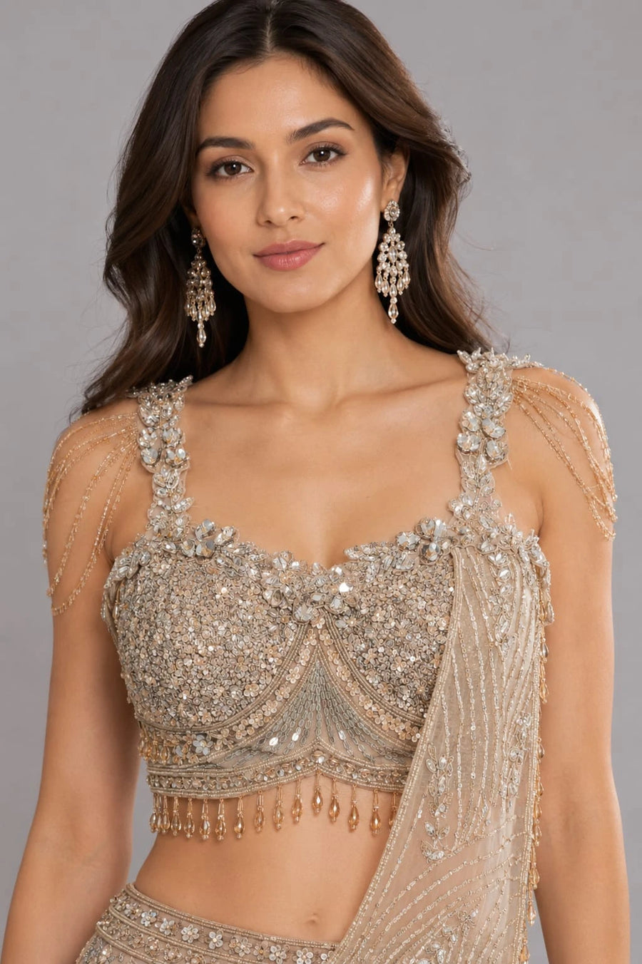 golden lehenga for women