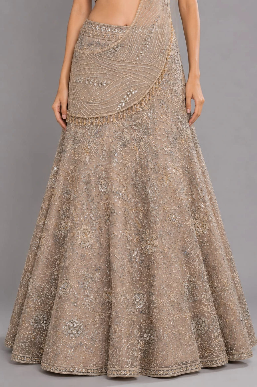 golden lehenga for women