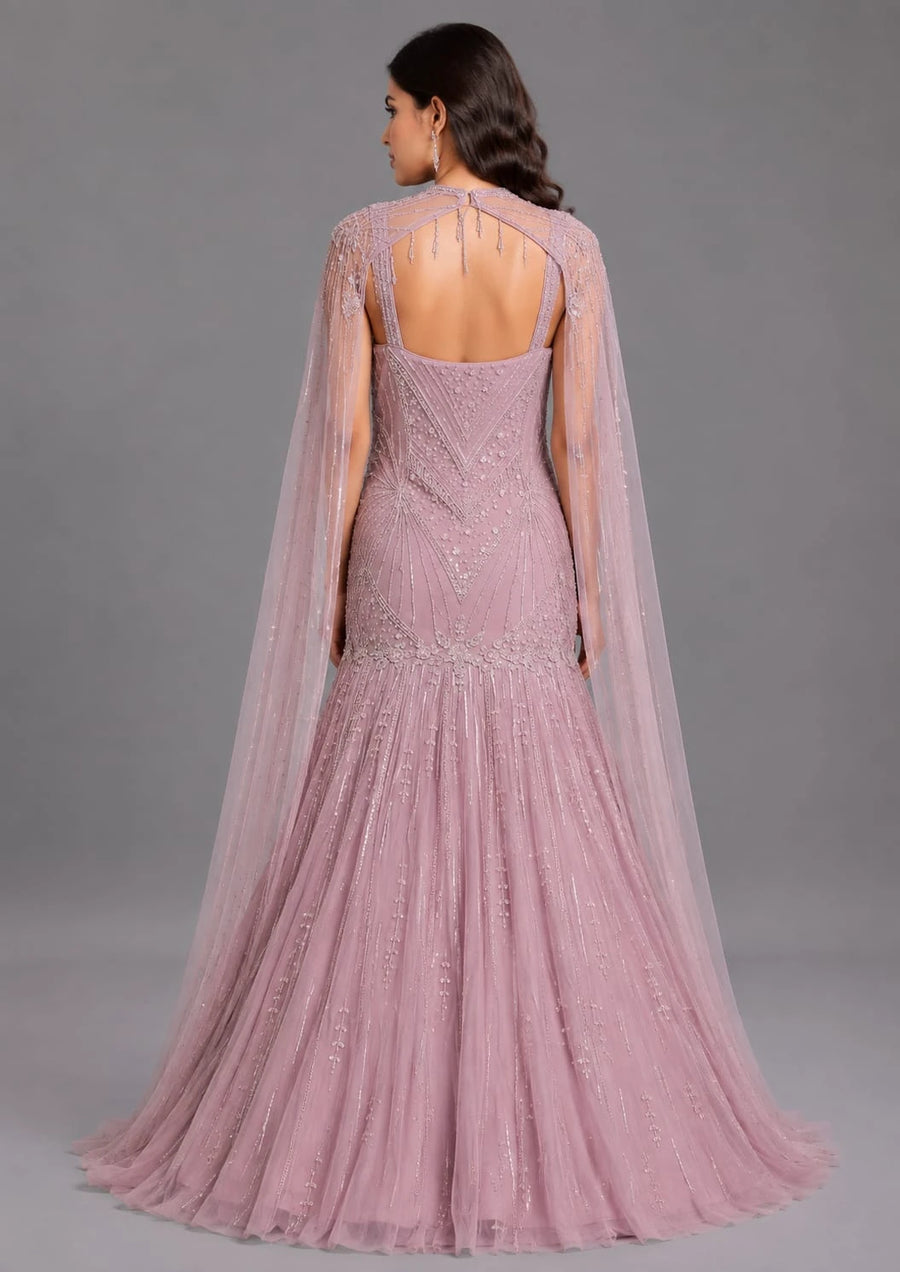 onion pink gown
