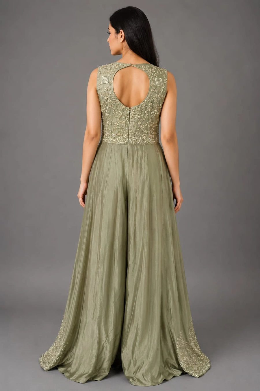 Sea Green Sharara Set