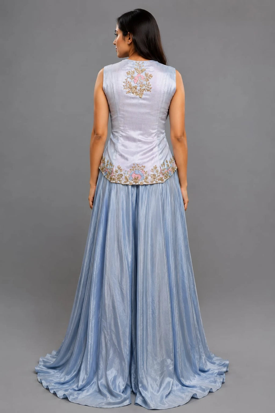 Peacock Blue Sharara Set