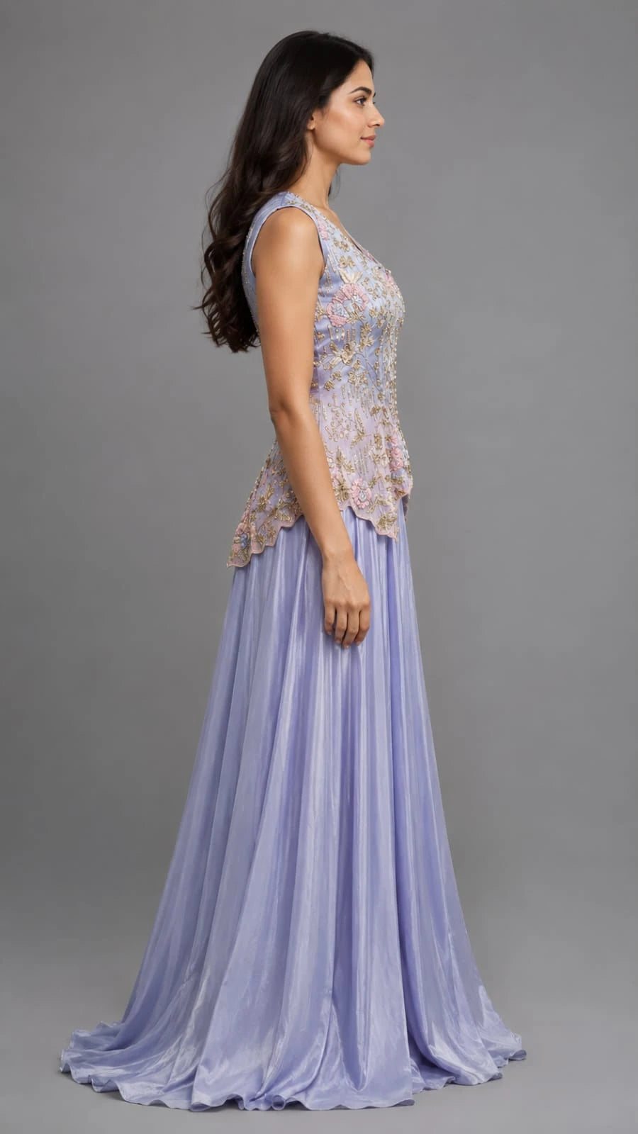 Peacock Blue Sharara Set