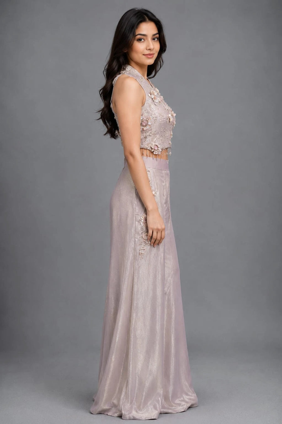 Halter Neck Sharara