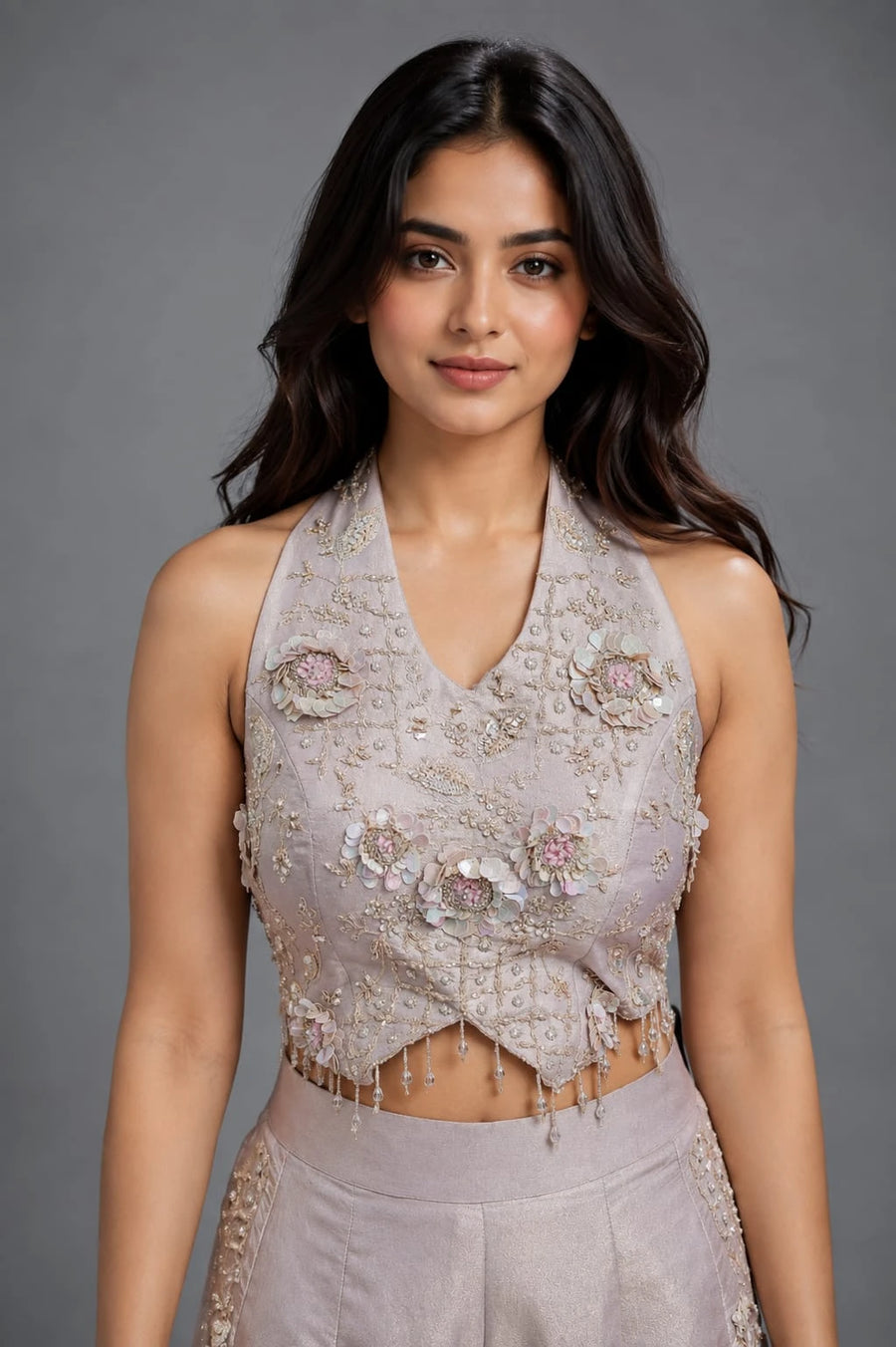 Halter Neck Sharara