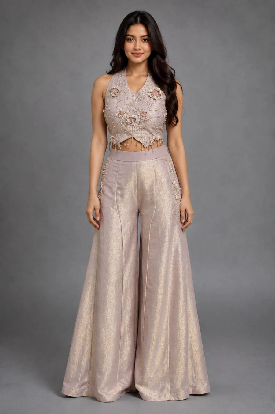 Halter Neck Sharara