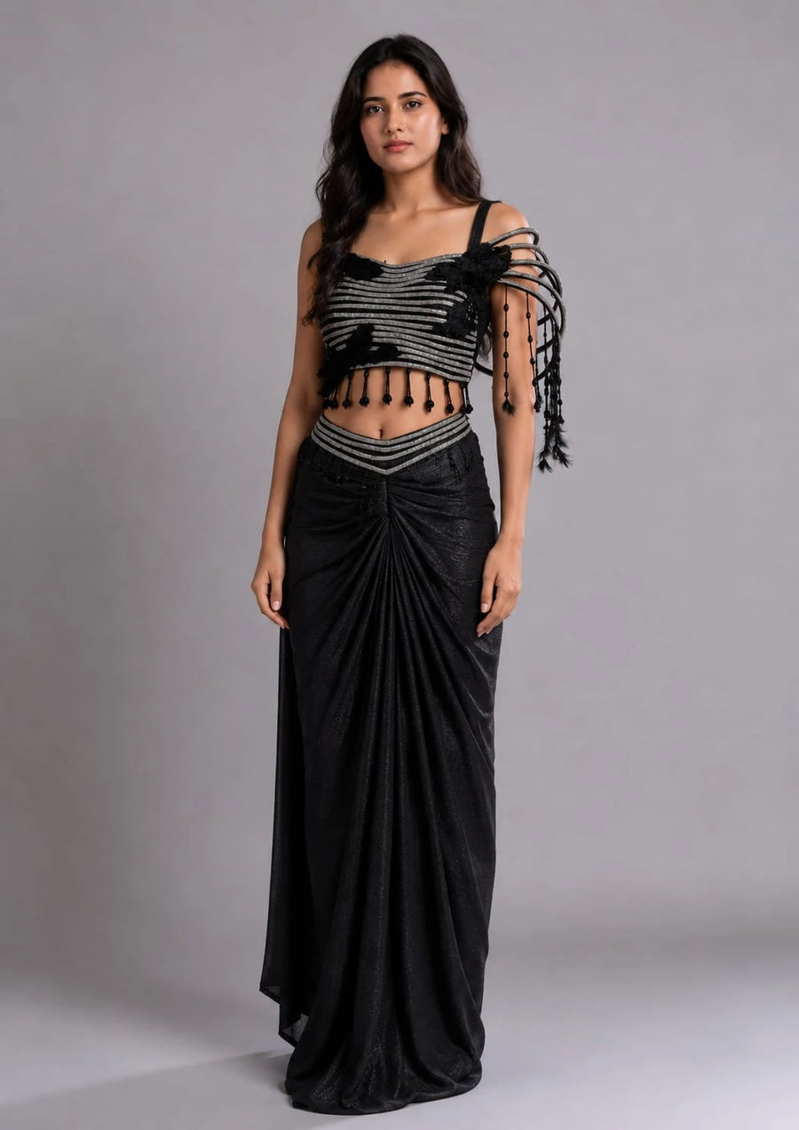Black Western Dress