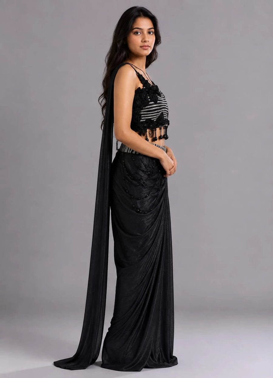 Black Western Dress