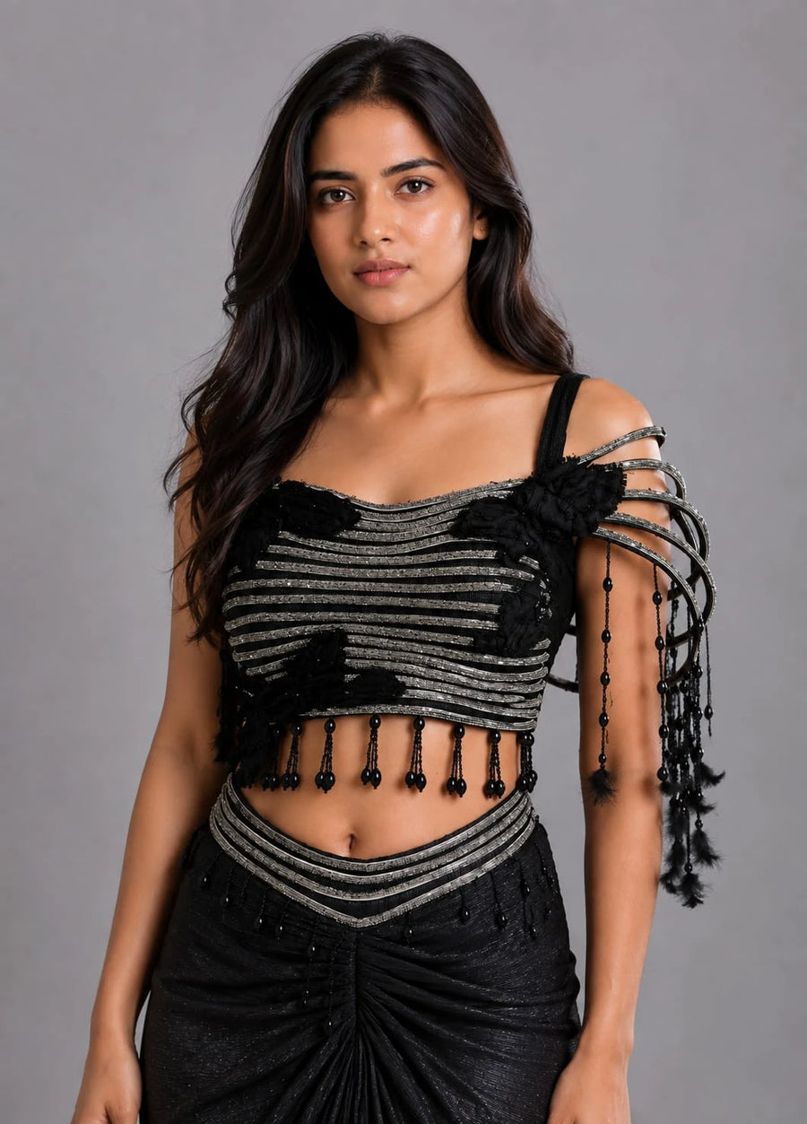 Black Western Dress