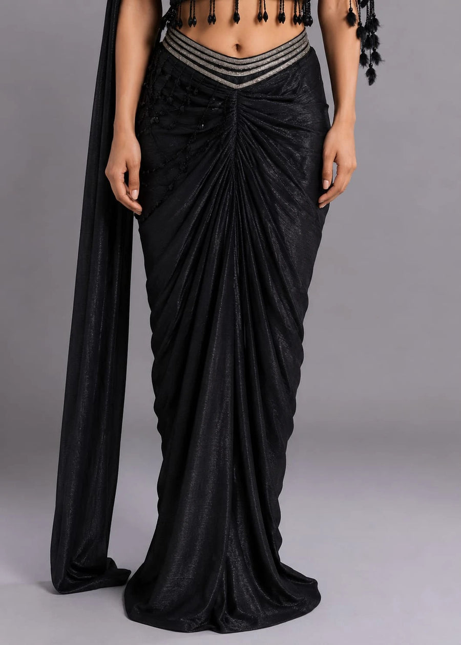 Black Western Dress