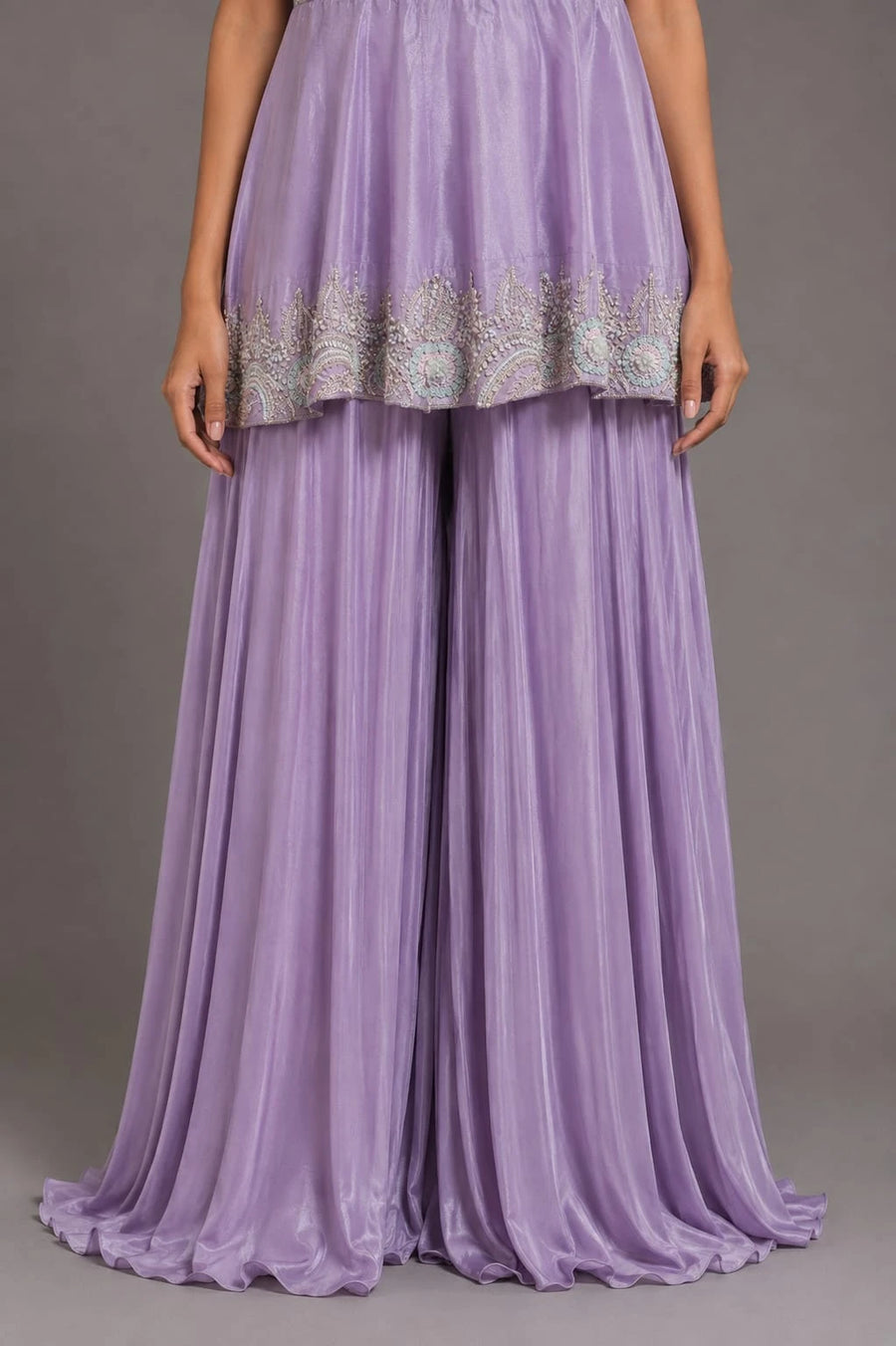 Lavender Peplum Suit