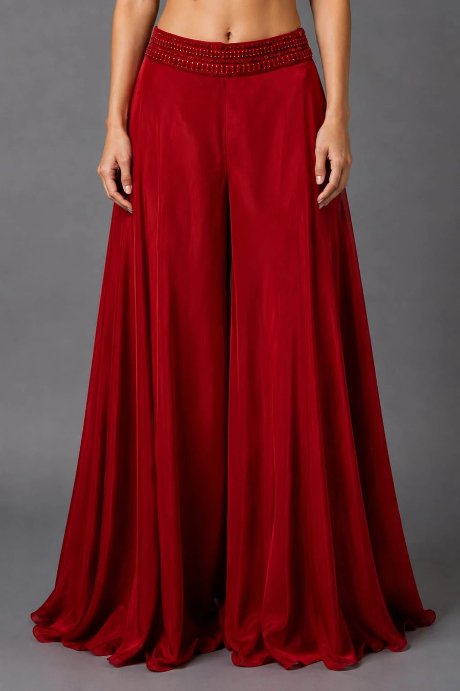Red Sharara Dress for Women