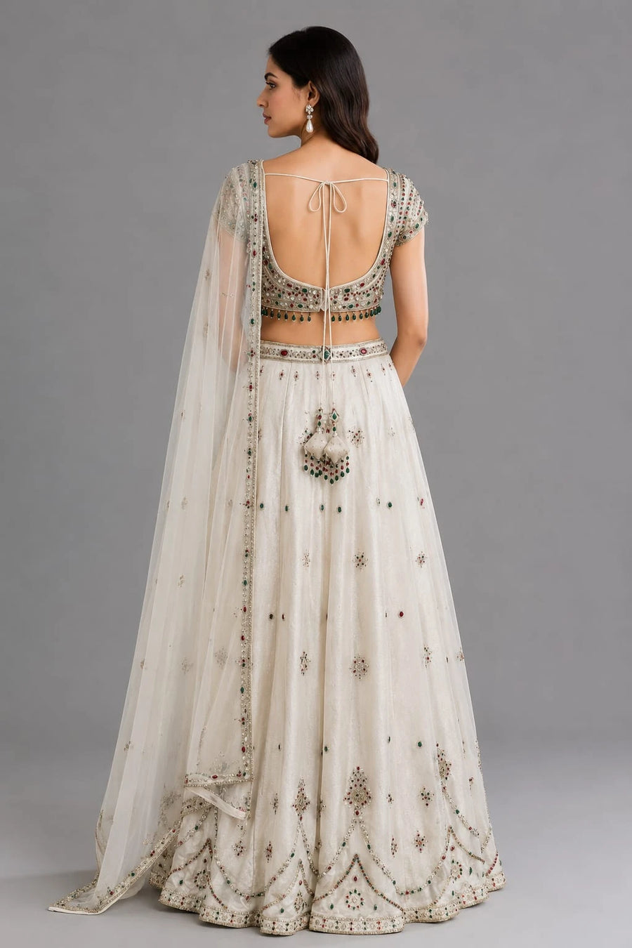 Embellished Ivory Lehenga