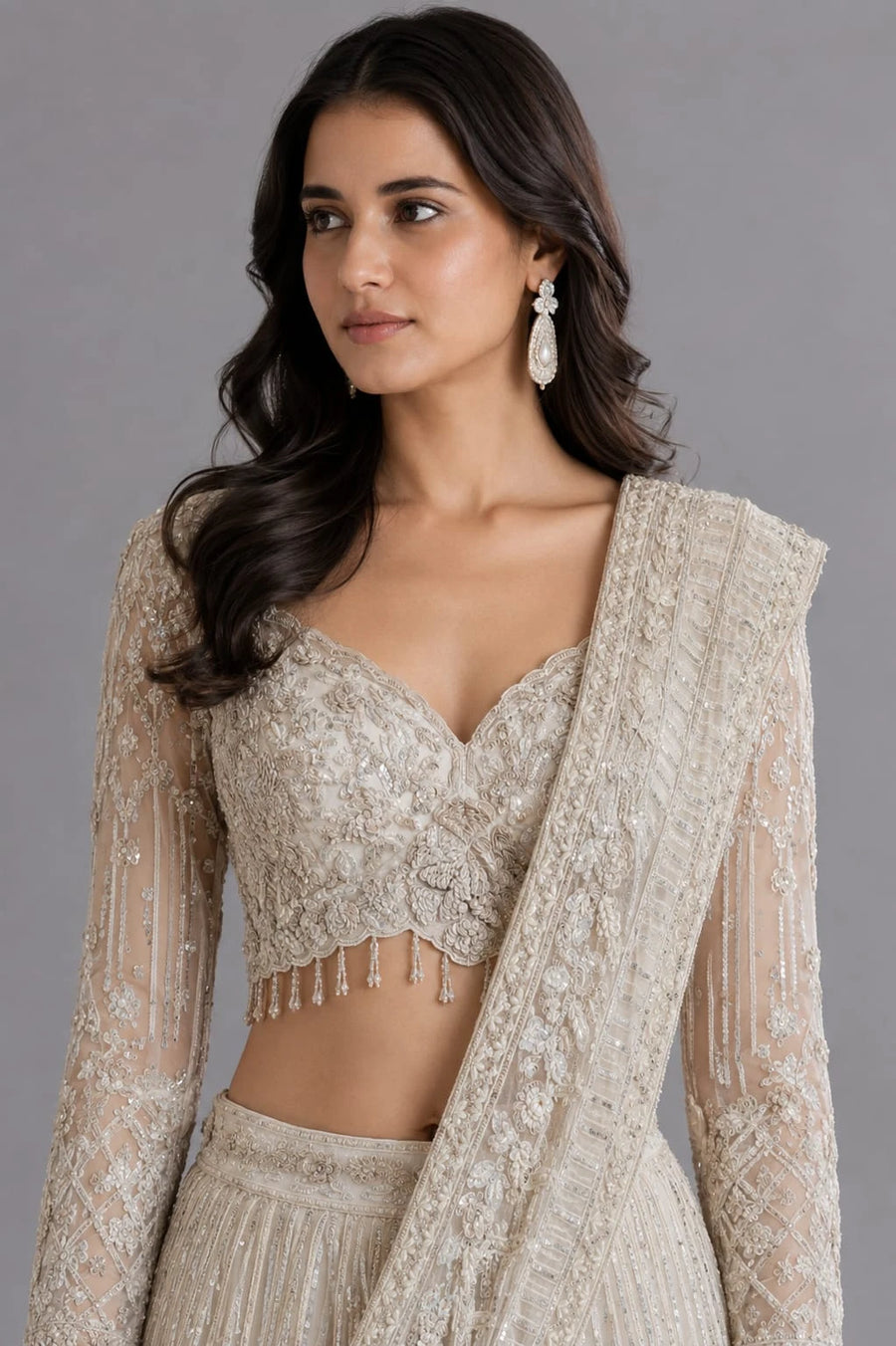 Ivory Wedding Lehenga