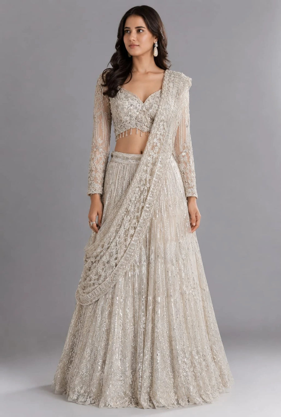 Ivory Wedding Lehenga