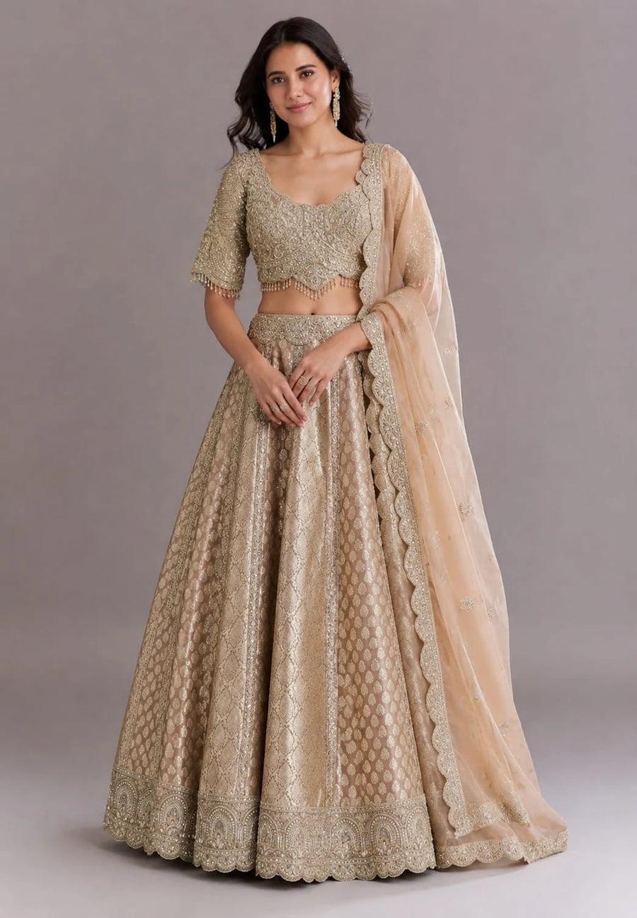 Golden Lehenga for Women