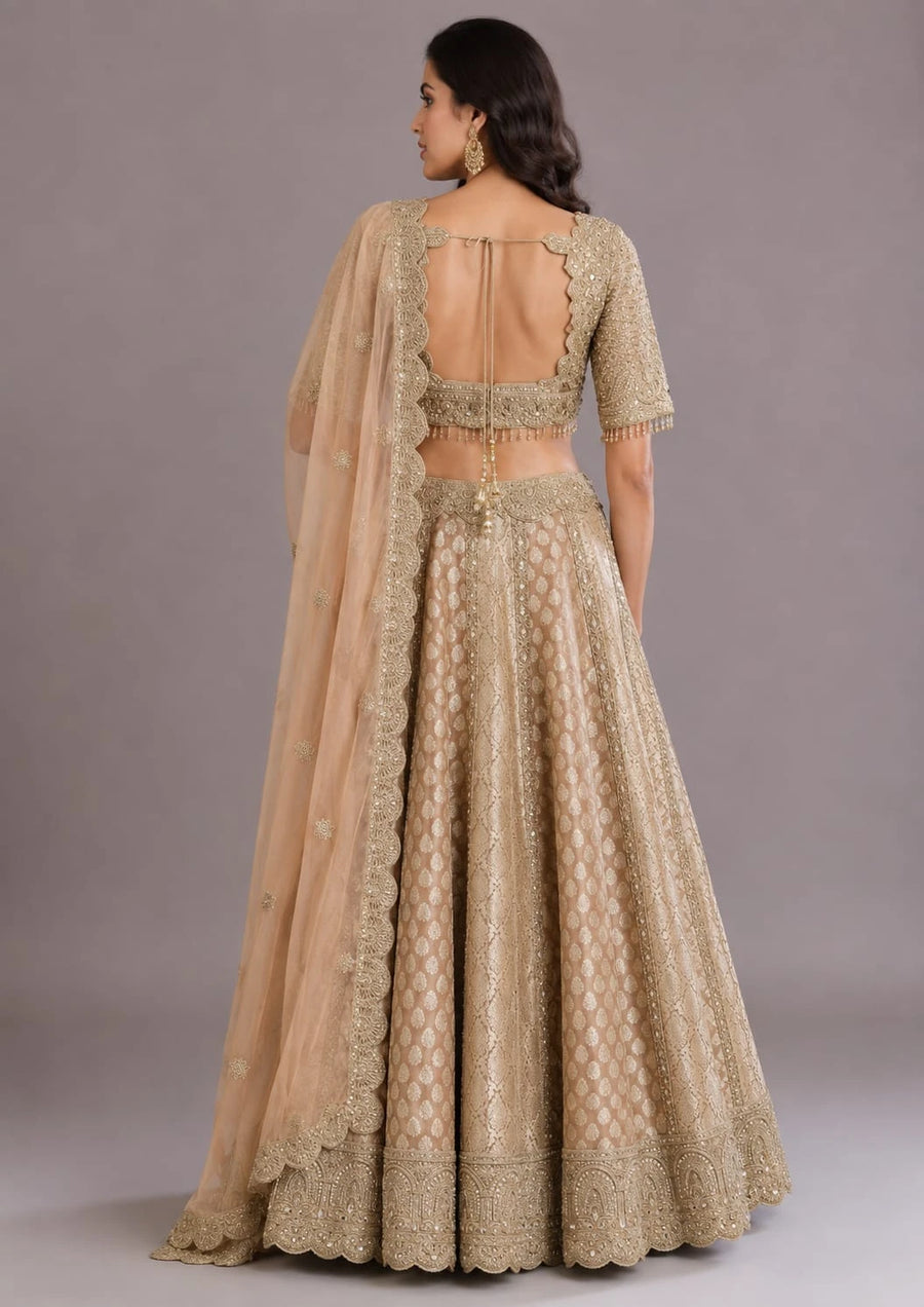 Golden Lehenga for Women