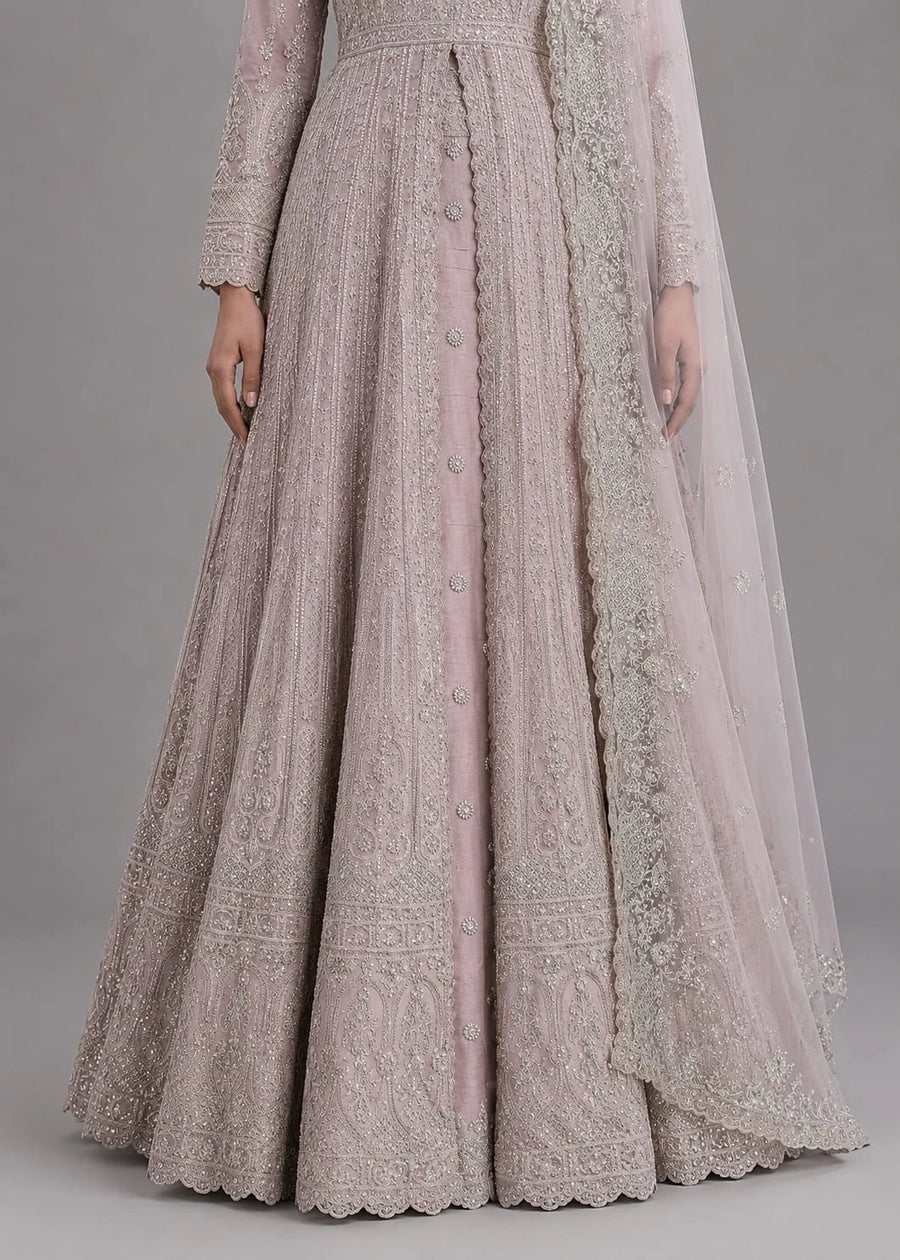 pink indo western