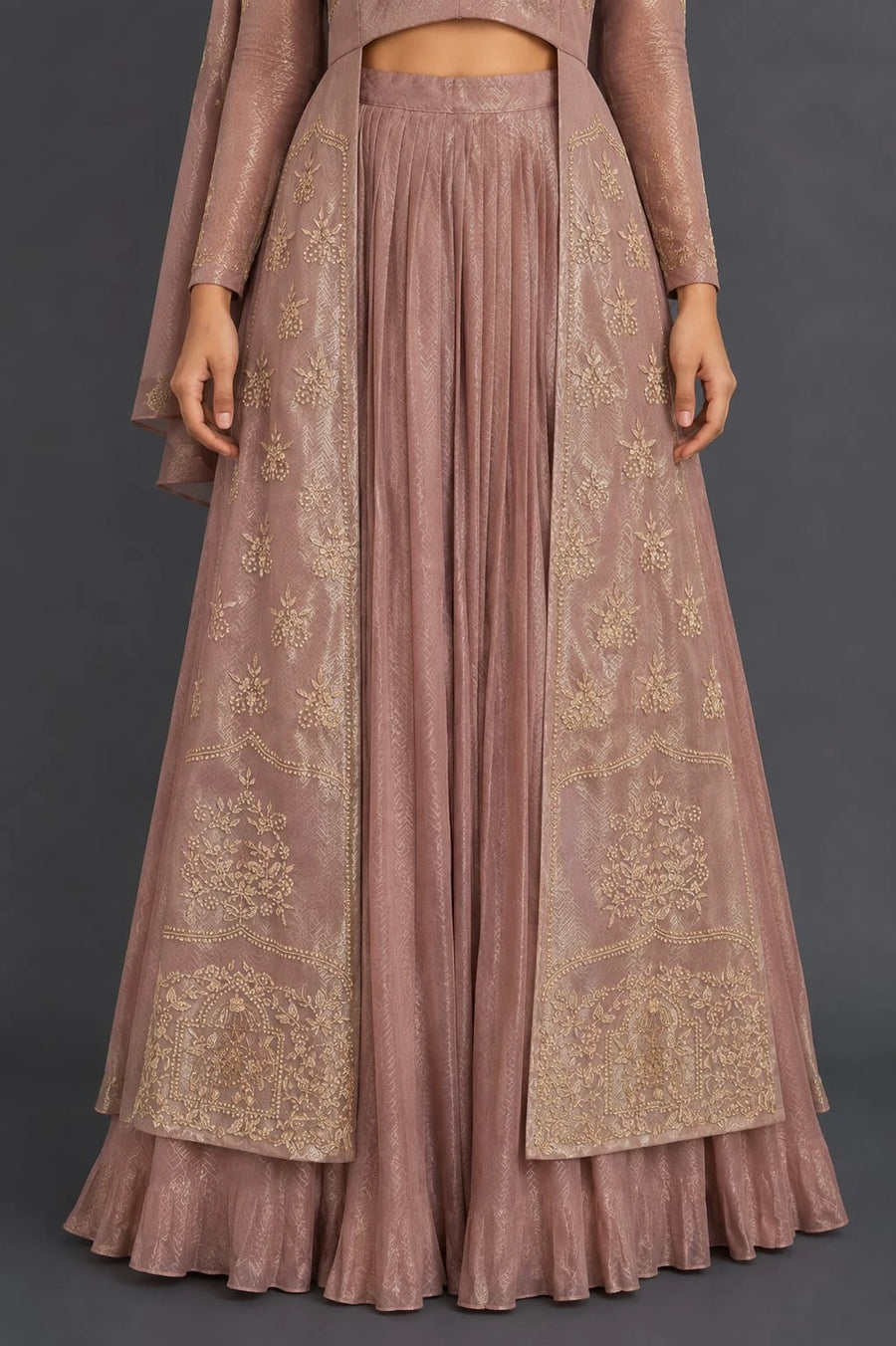 mauve indo western dress