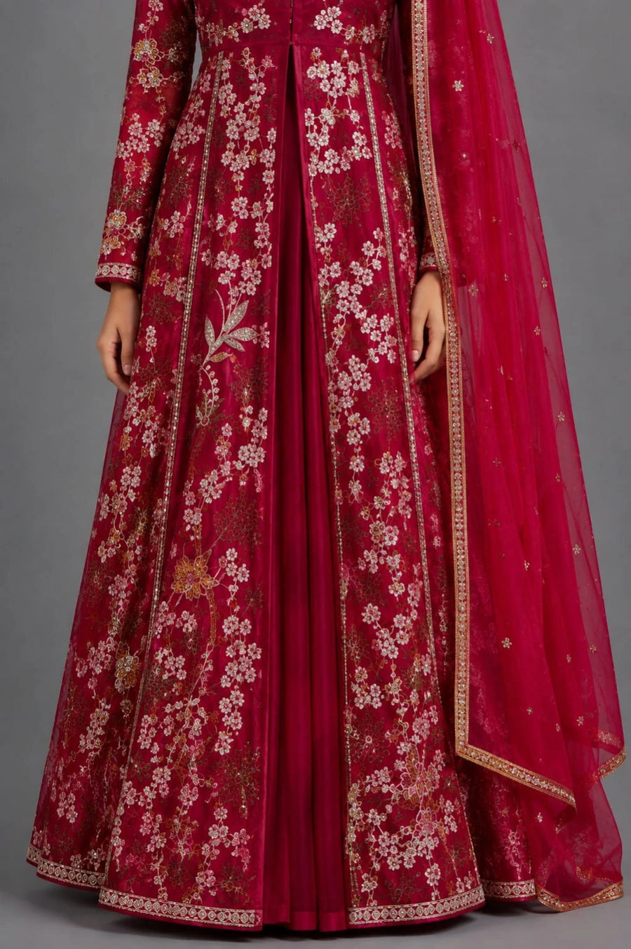 rani pink Indo-Western dress