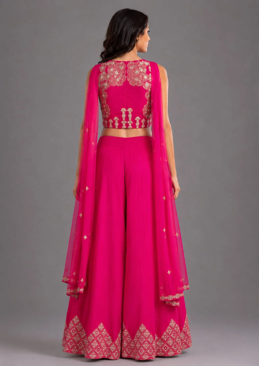 Rani Pink Sharara Suit