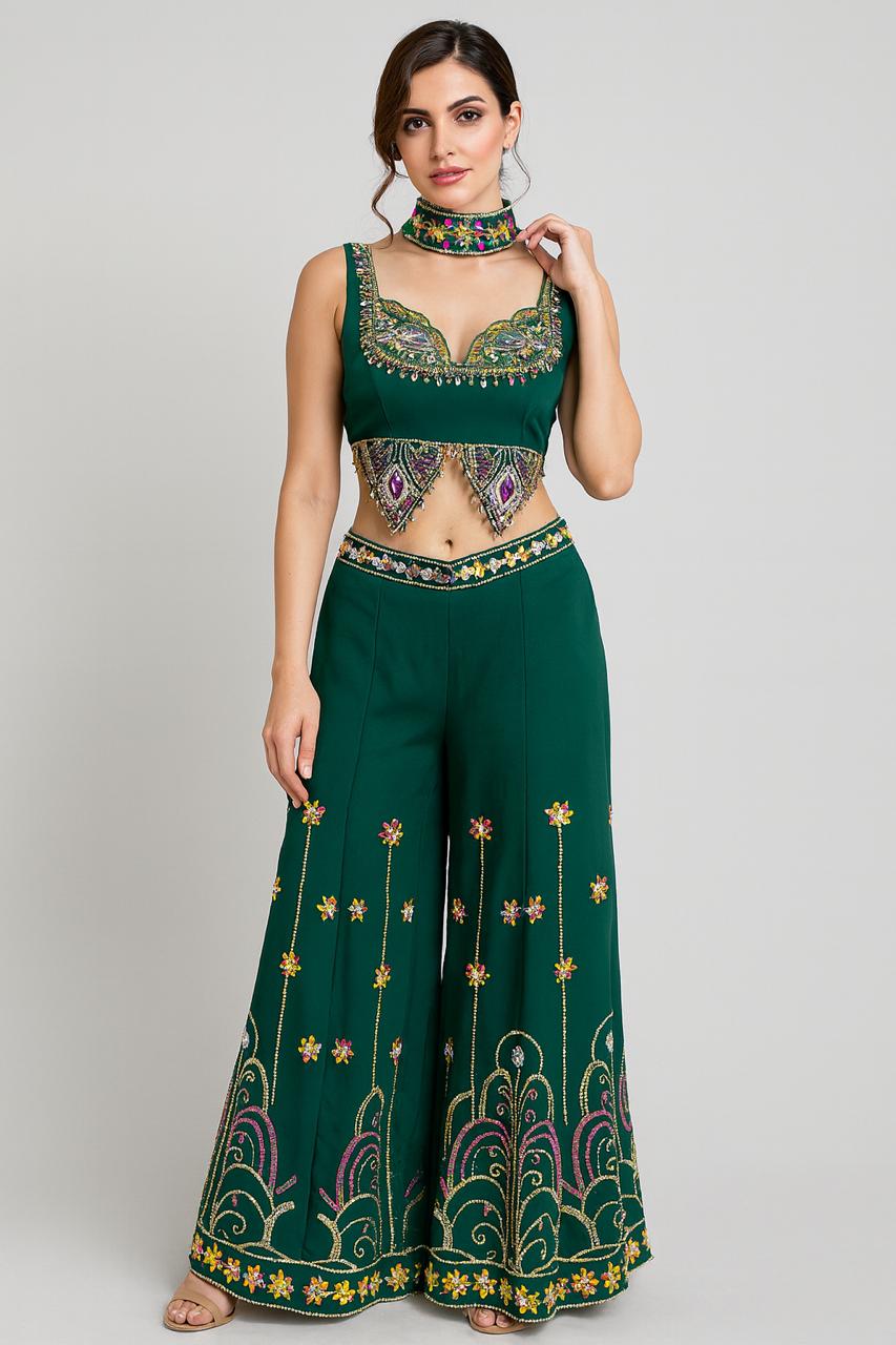 Crop top sharara