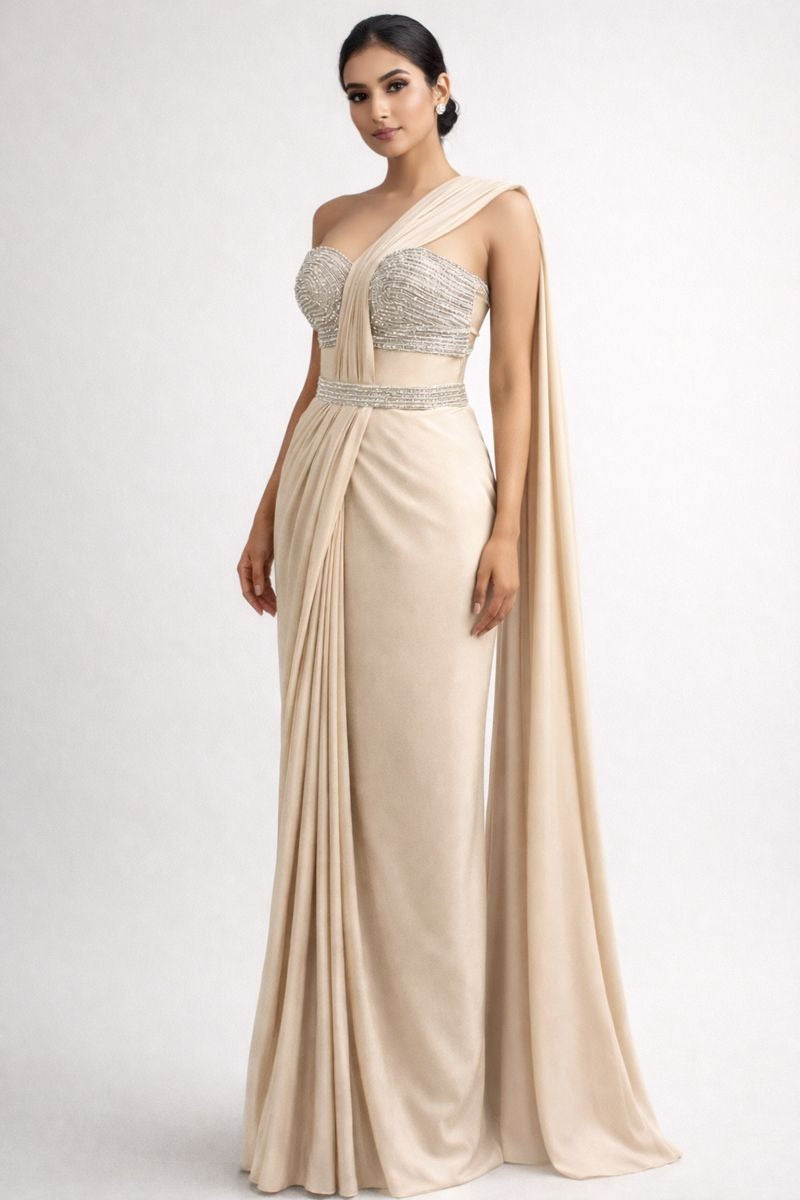 Western drape sarees and crop top