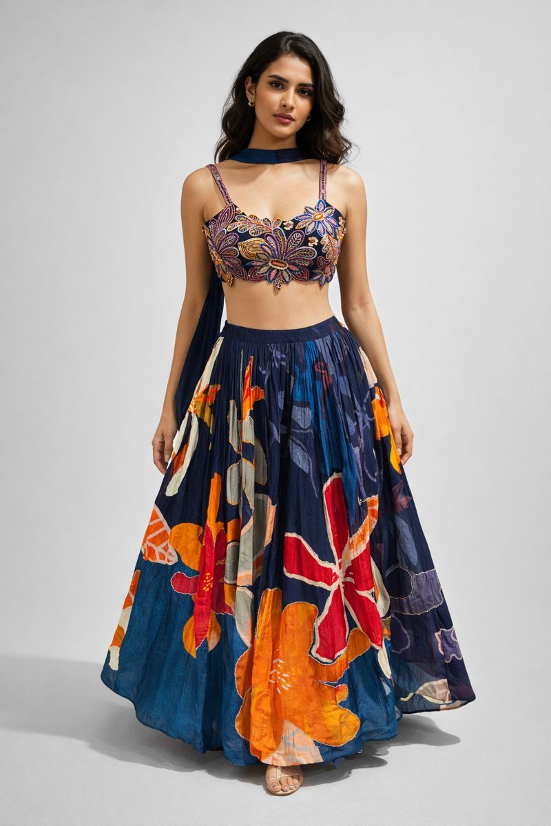 Crop Top  Lehenga