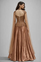 brown lehanga