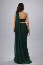 green saree