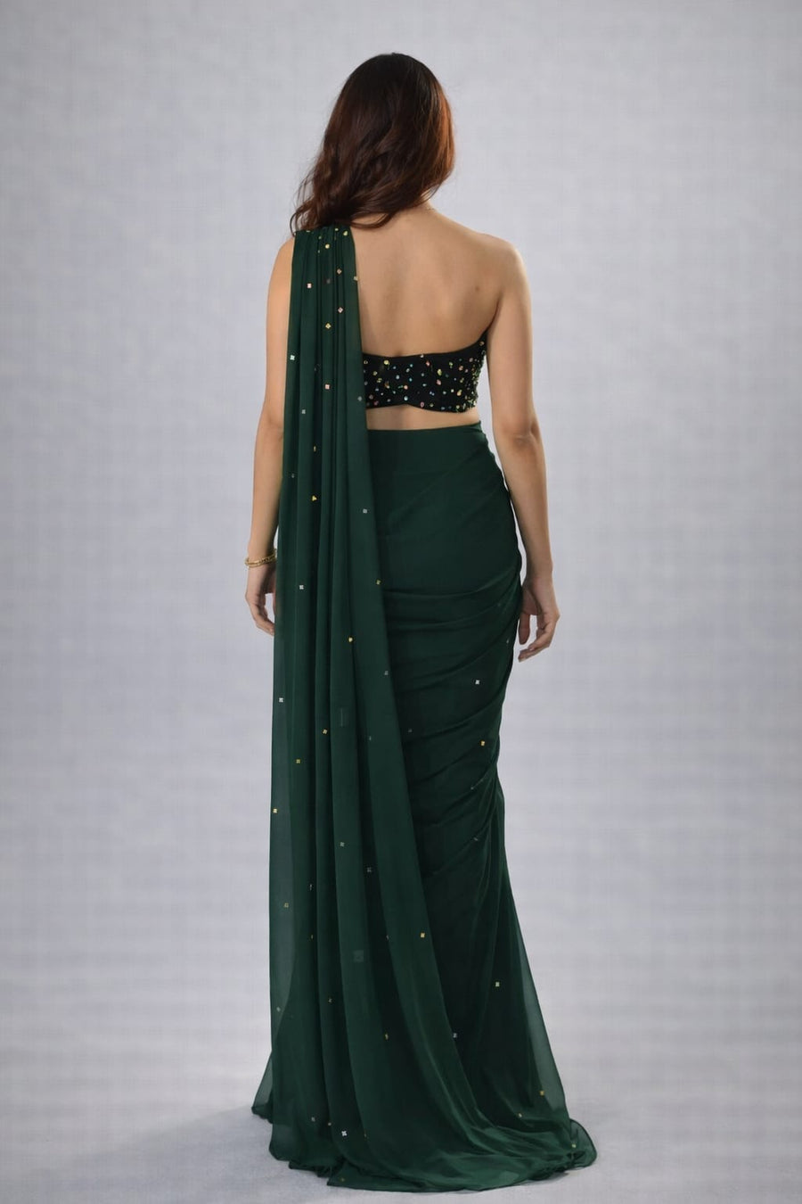 green saree