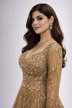 gold gown