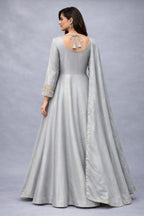 sky anarkali suit