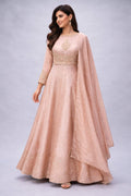 light pink anarkali suit