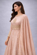 light pink anarkali suit