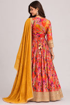Multicolor Anarkali Suit
