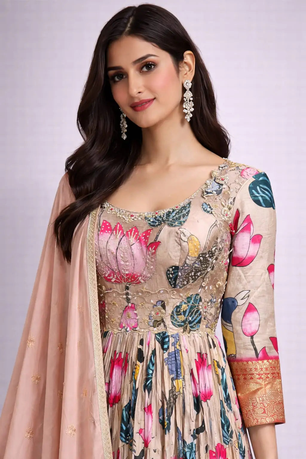 Multicolor Anarkali Suit