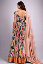Multicolor Anarkali Suit