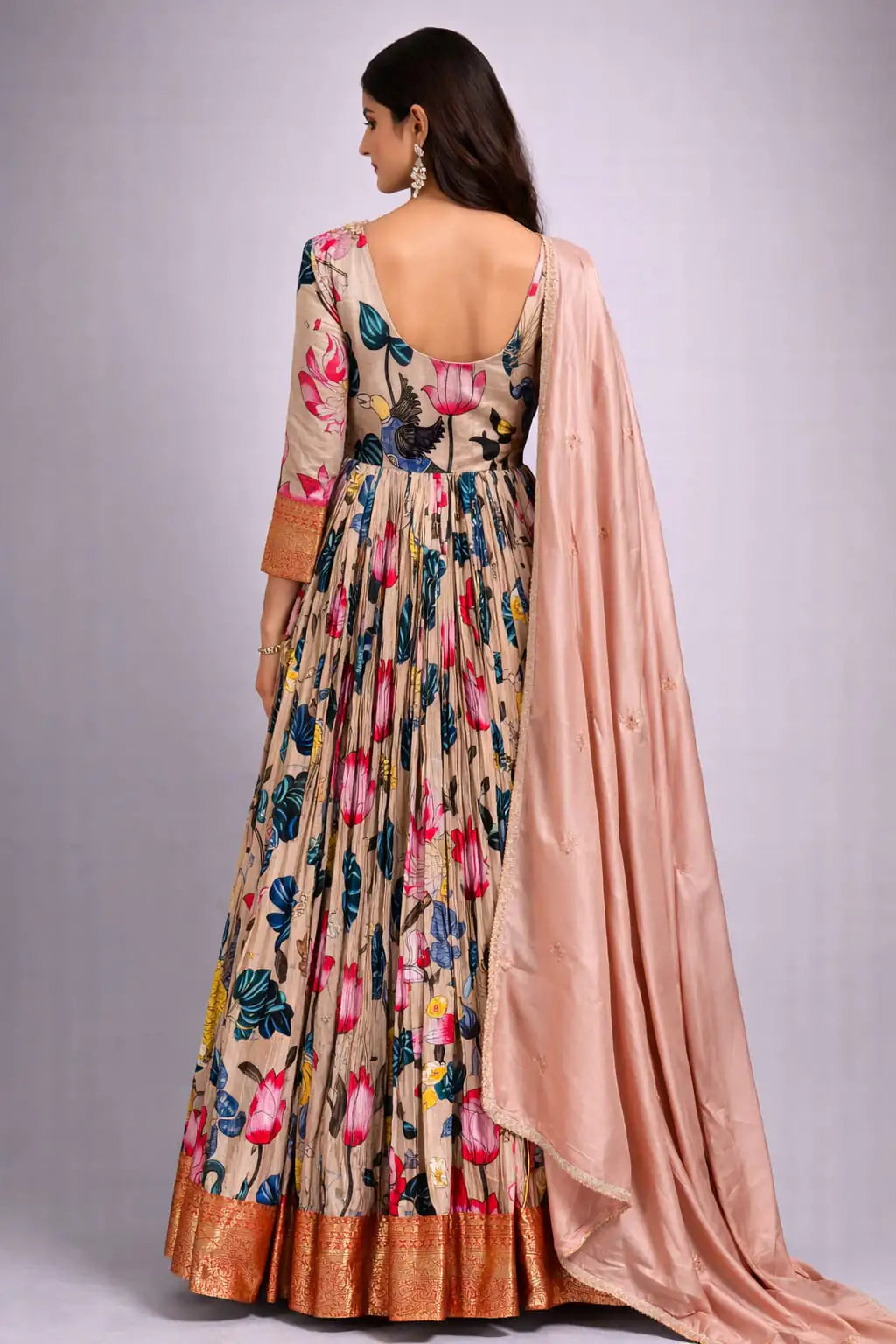 Multicolor Anarkali Suit