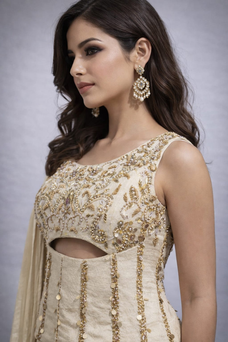 Gold Sharara Set