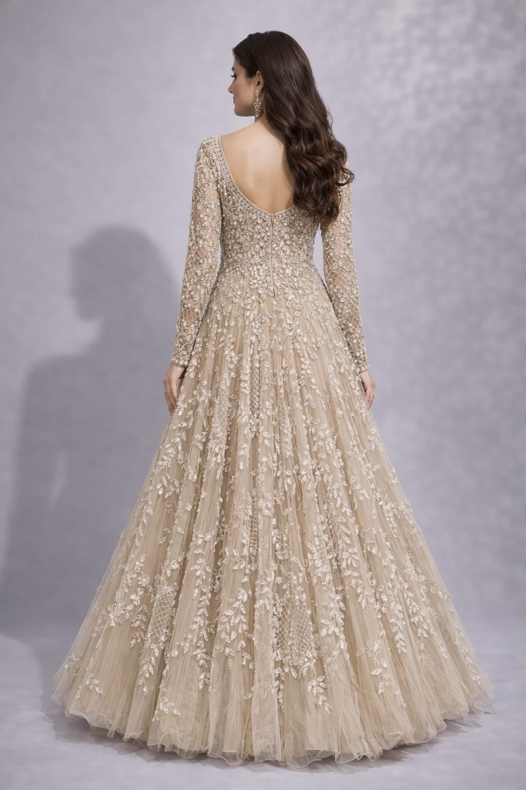 elegant beige gown