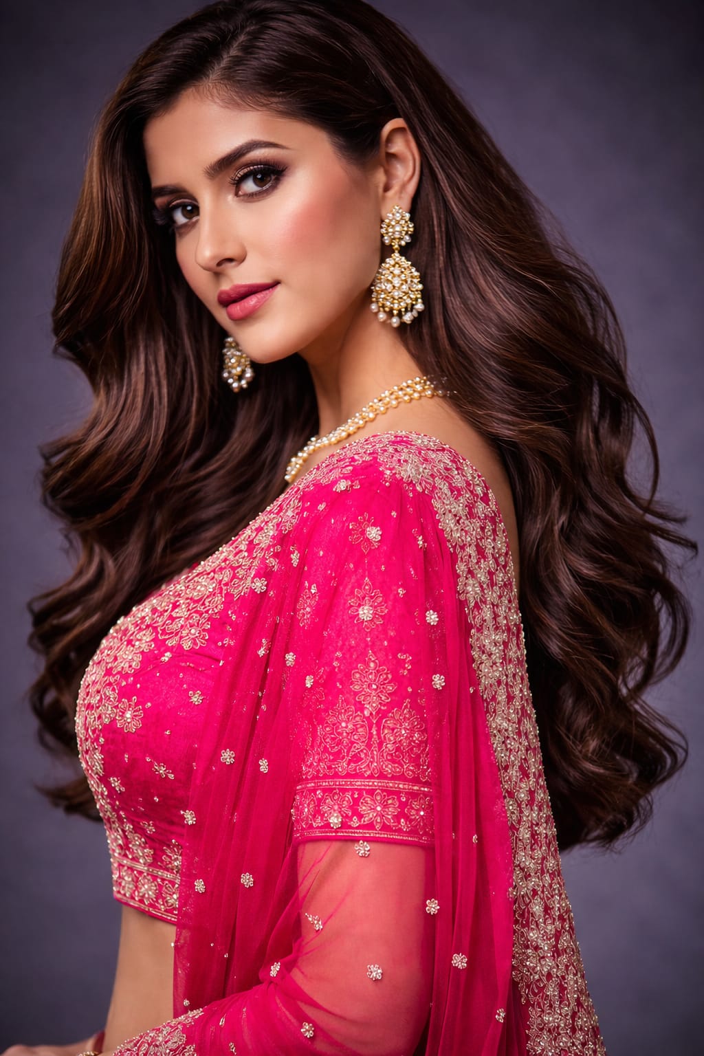 hot pink lehenga