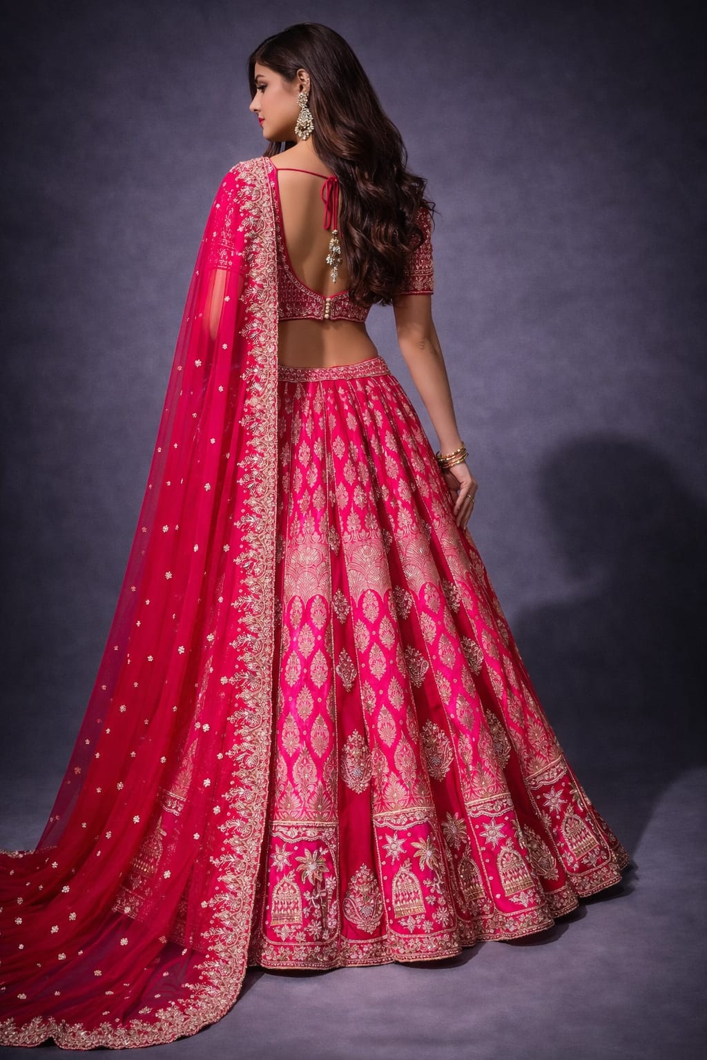 hot pink lehenga