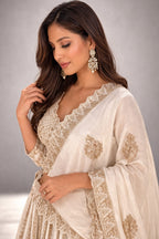 beige lehenga set