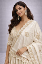 beige lehenga set