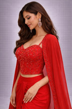 Red traditional outfit