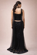 black evening gown
