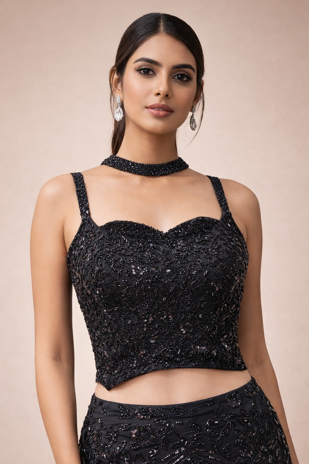 black evening gown